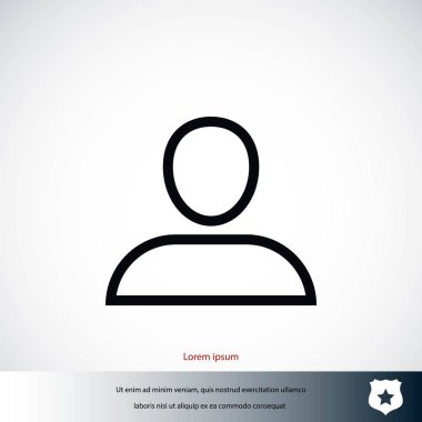 Kullanıcı simge vektör