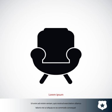 Koltuk simgesi vektörü