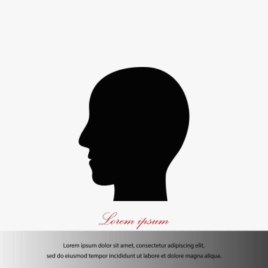 Kafa vektör simgesi