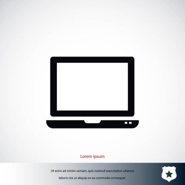 vektör monitör simgesini