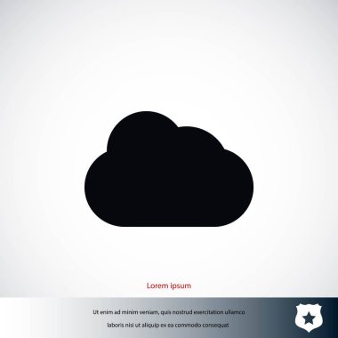 bulut vektör simgesi