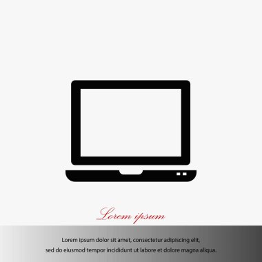 vektör monitör simgesini