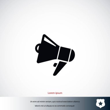 Hoparlör simgesi vektör