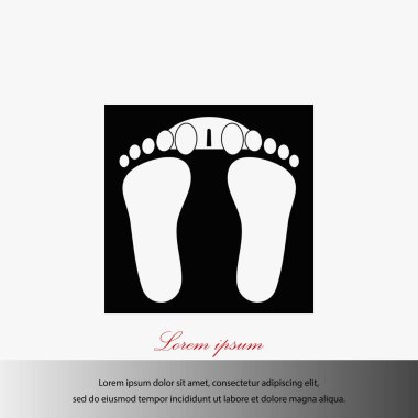 ayak izleri simge vektör