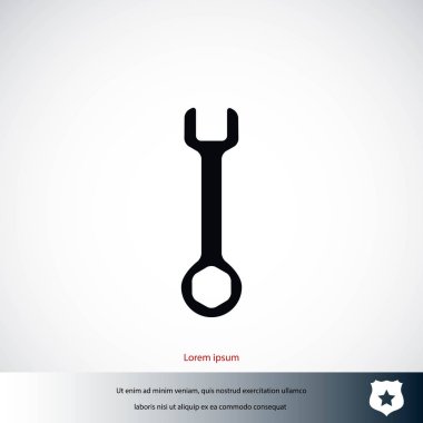 İngiliz anahtarı anahtar işareti simgesi