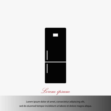 Buzdolabı simge vektör