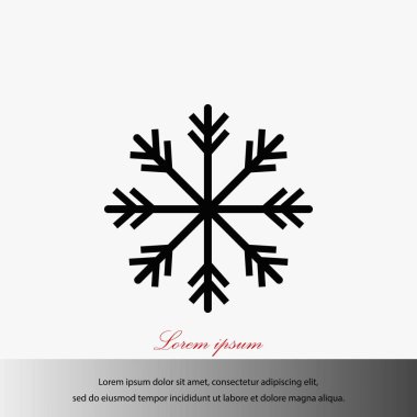 Kar tanesi simge vektör