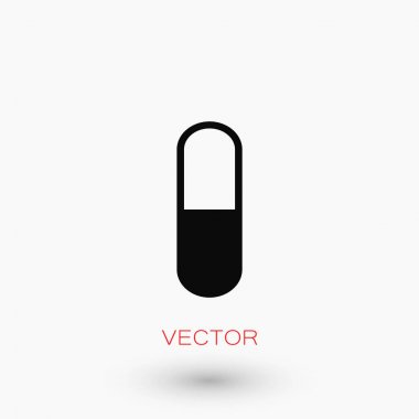 Kapsül Vektör Simgesi