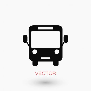 otobüs simge vektör