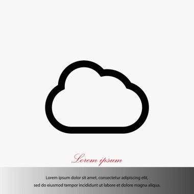 bulut vektör simgesi