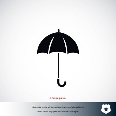 Şemsiye simge vektör