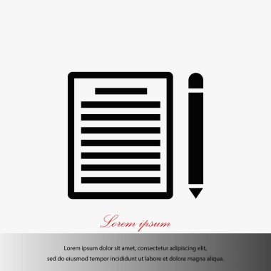 Kağıt simge vektör