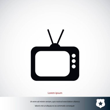 TV simge vektör