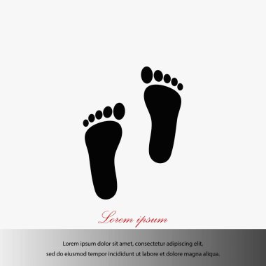 Ayak vektör simgesi