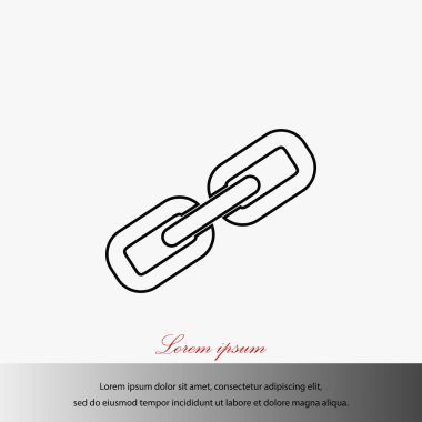 Zincir bağlantı simge vektör