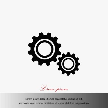 dişli simge vektör