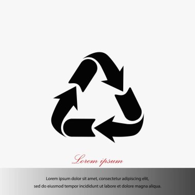 geri dönüşüm işareti simgesi