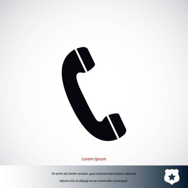 telefon alıcısı vektör simgesi