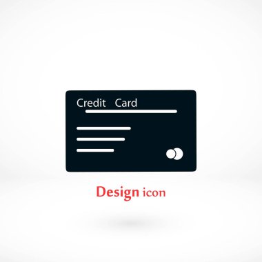 Kredi kartı vektör simgesi