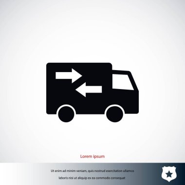 Teslimat vektör simgesi