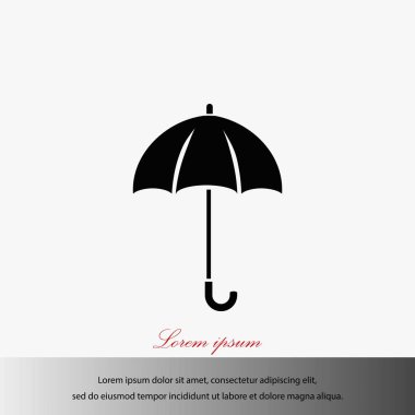 Şemsiye simge vektör