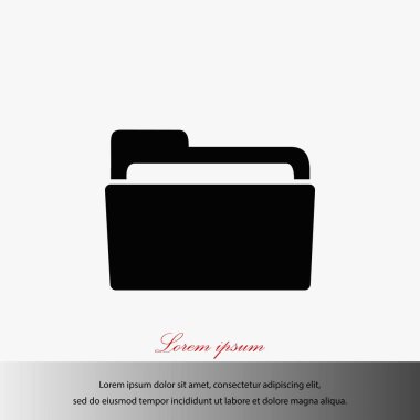 klasör simge vektör