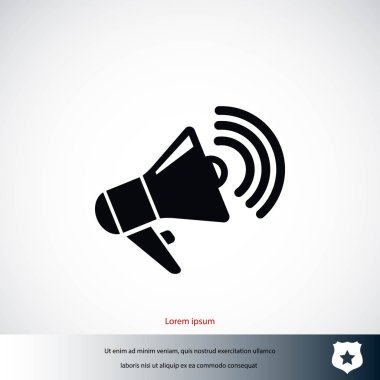 Hoparlör simgesi vektör