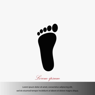 Ayak vektör simgesi