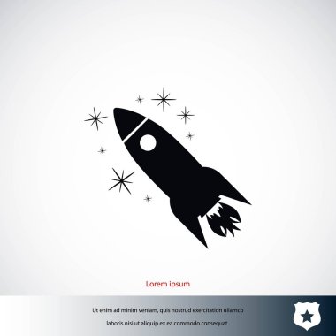 Roket simge vektör