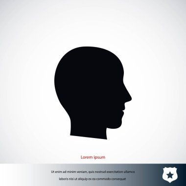 Kafa vektör simgesi