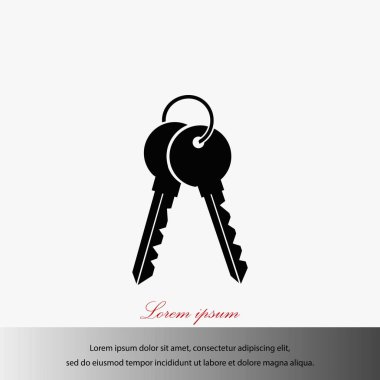 Anahtarları simge vektör