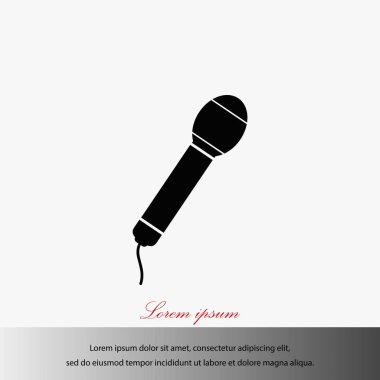 Mikrofon vektör simgesi