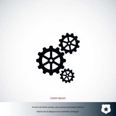 dişli simge vektör