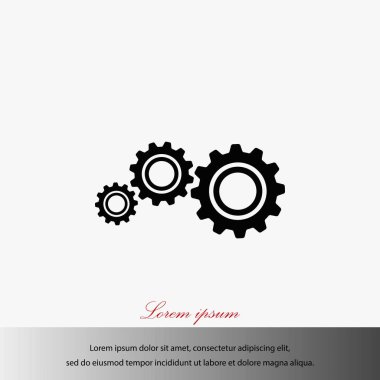 dişli simge vektör