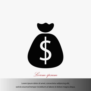 Para çantası işareti simgesi