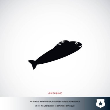 Balık Simgesi Vektörü