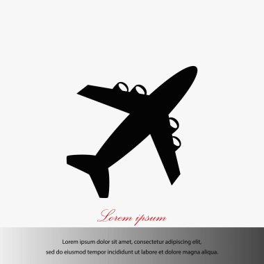 uçak vektör simgesi