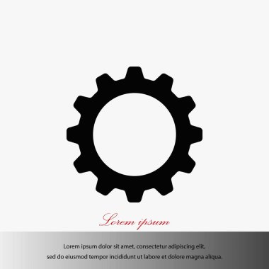 dişli simge vektör