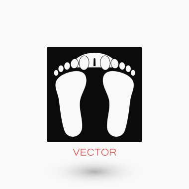 ayak izleri simge vektör