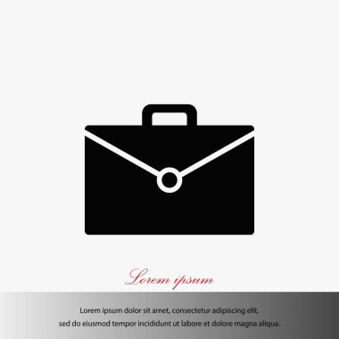 çanta simge vektör