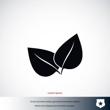 Yaprak vektör simgesi