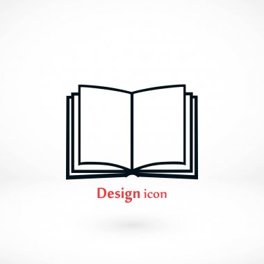 kitap simgesi beyaz arkaplanda izole edildi