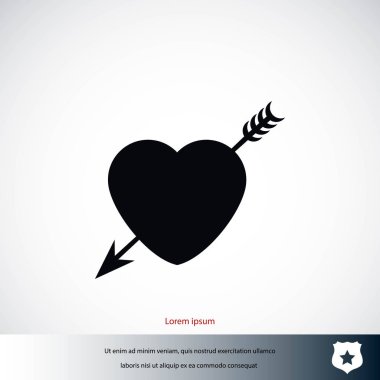Kalp ve ok simgesi