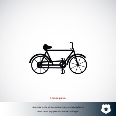 Bisiklet vektör simgesi