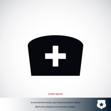 Düz hemşire simgesi