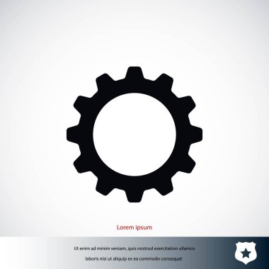 dişli simge vektör