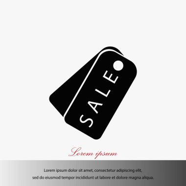 Satılık bir ses etiketi simgesi, vektör