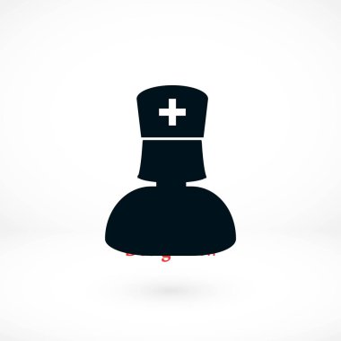 Hemşire simge vektör