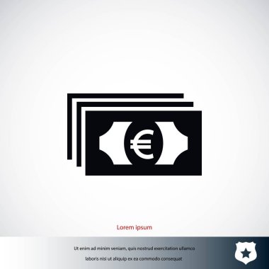 Euro vektör simgesi
