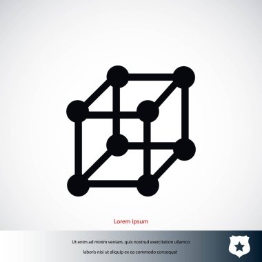  küp simge vektörü